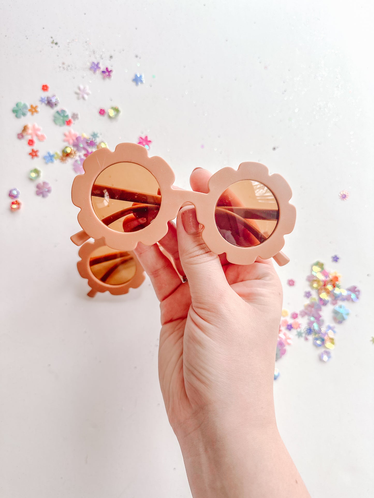 Mauve Brown Flower Sunnies