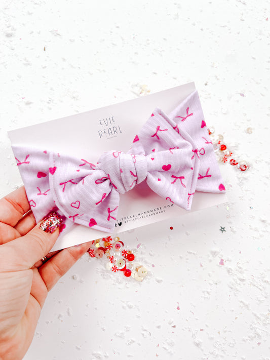 Pink Bows Baby Bow Turban for Baby & Toddler Girls