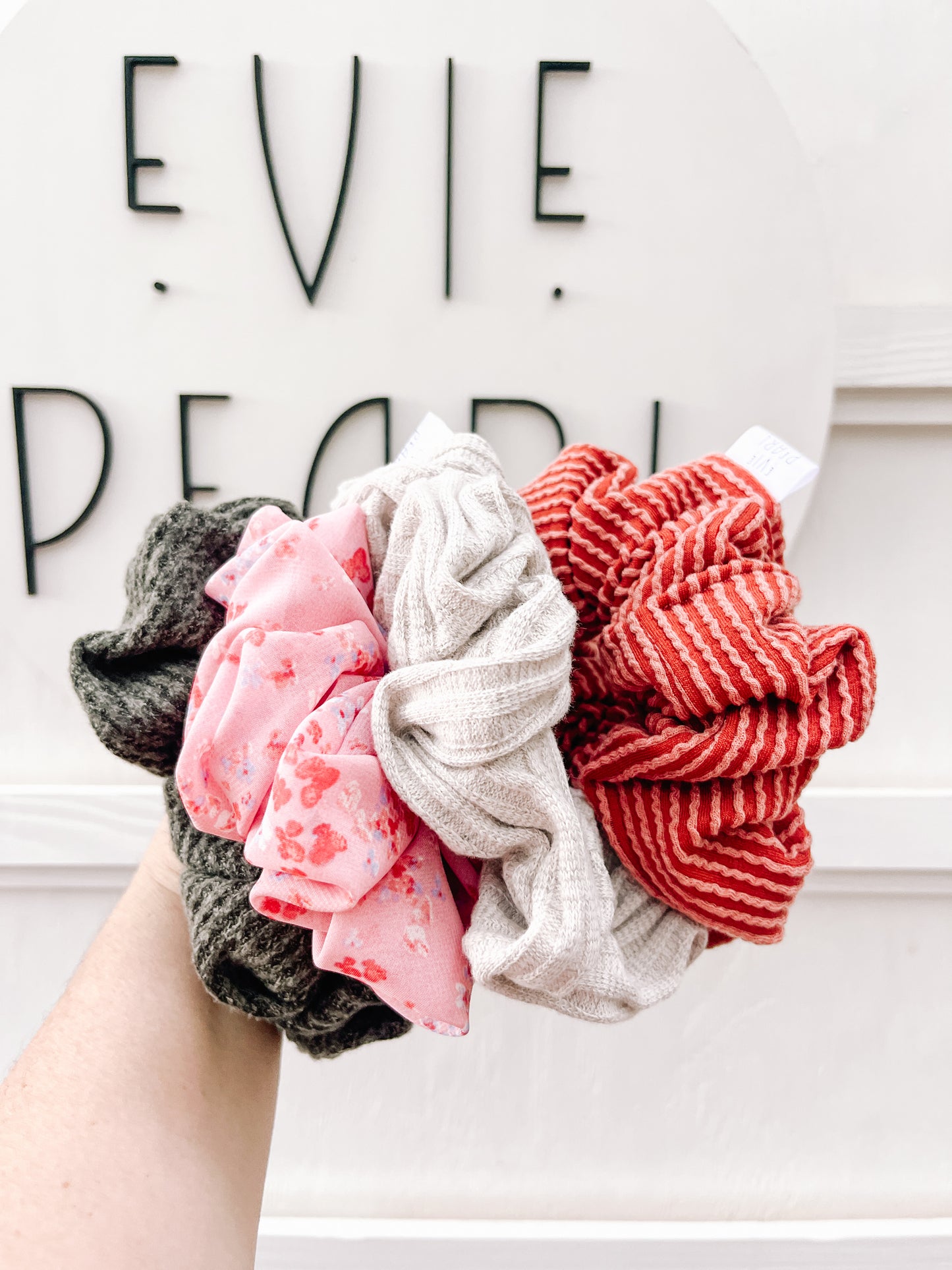 Green Sweater Oversized Scrunchy for girls & women