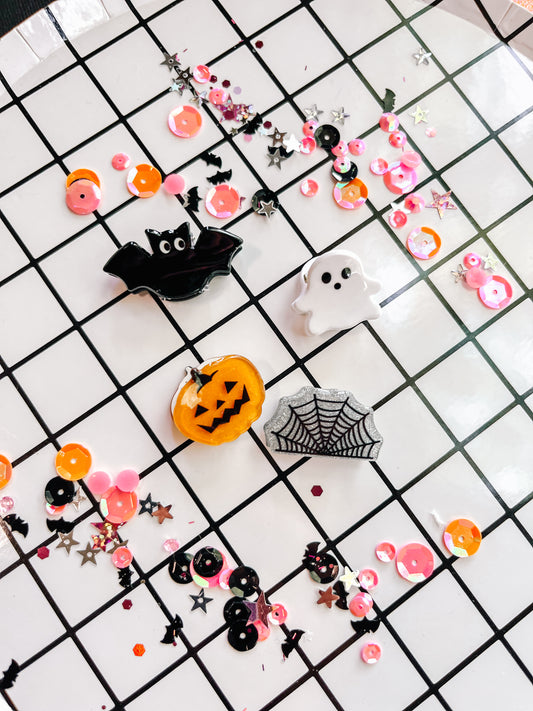 Mini Halloween Surprise Claw Clip Set of 4