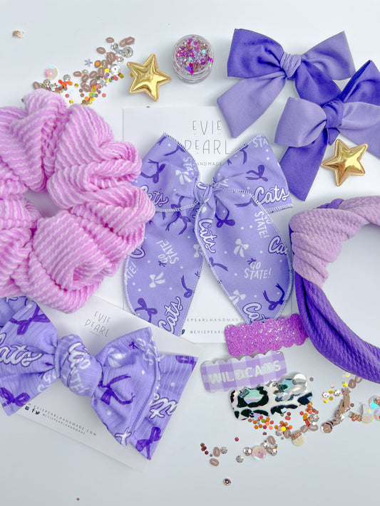 KSU Wildcats Go State Baby Bow Turban