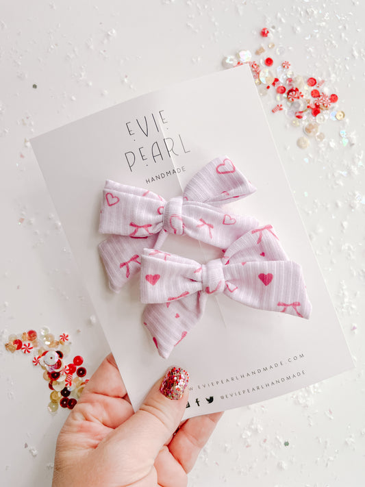 Pink Bows Medium Pinwheel Set