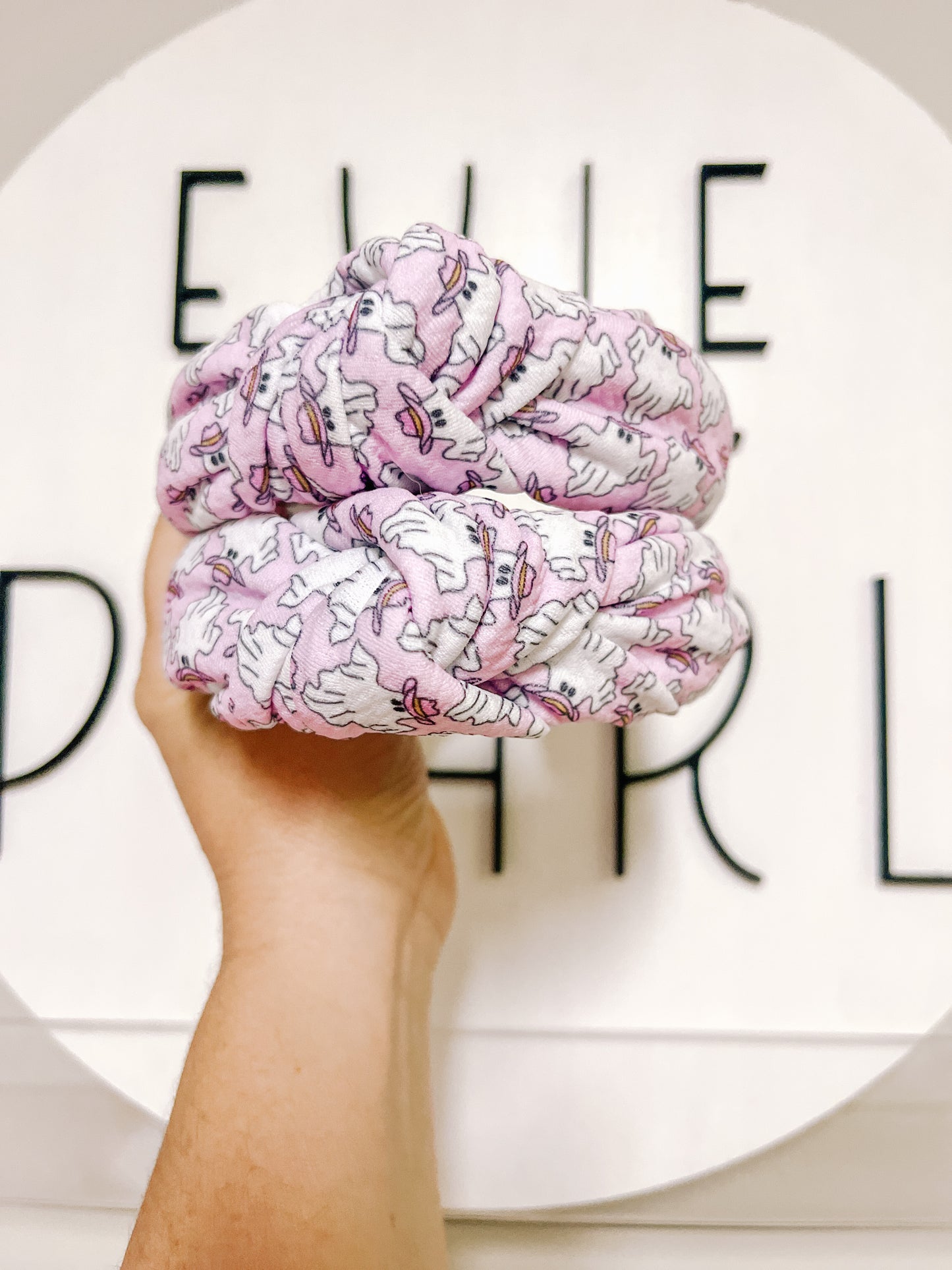 Ghost| Cowboy Knotted Headband for Girls & Women