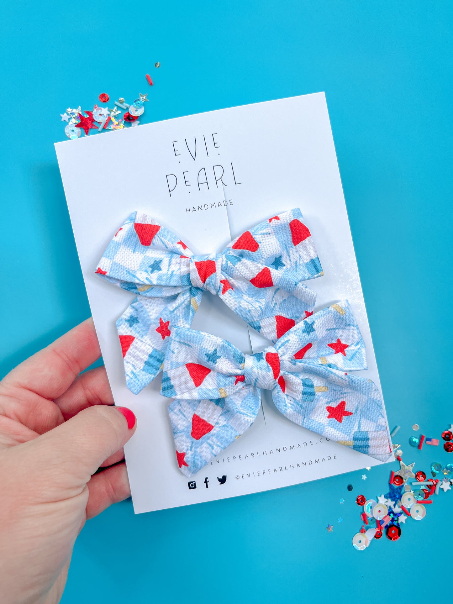 Bombpop Medium Pigtails Pinwheel Bows