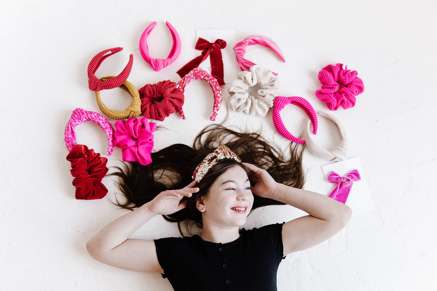 Hot Pink Ribbed Oversized Scrunchie