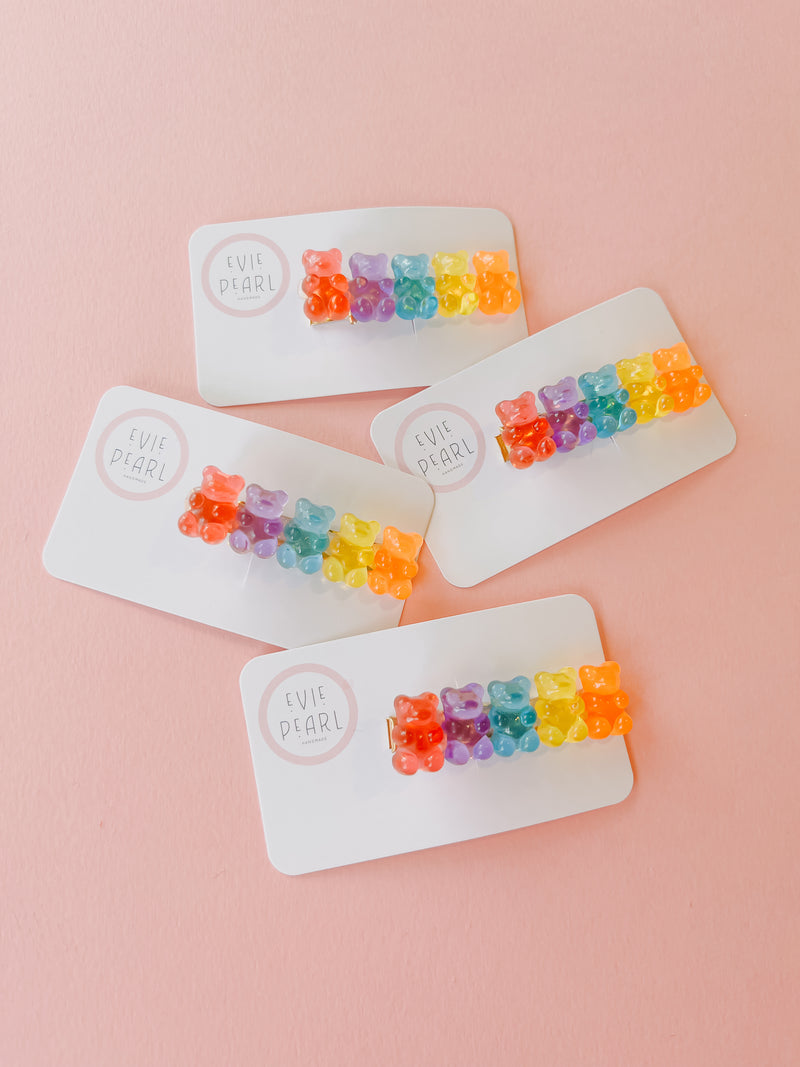 Rainbow Gummy Bear Clip