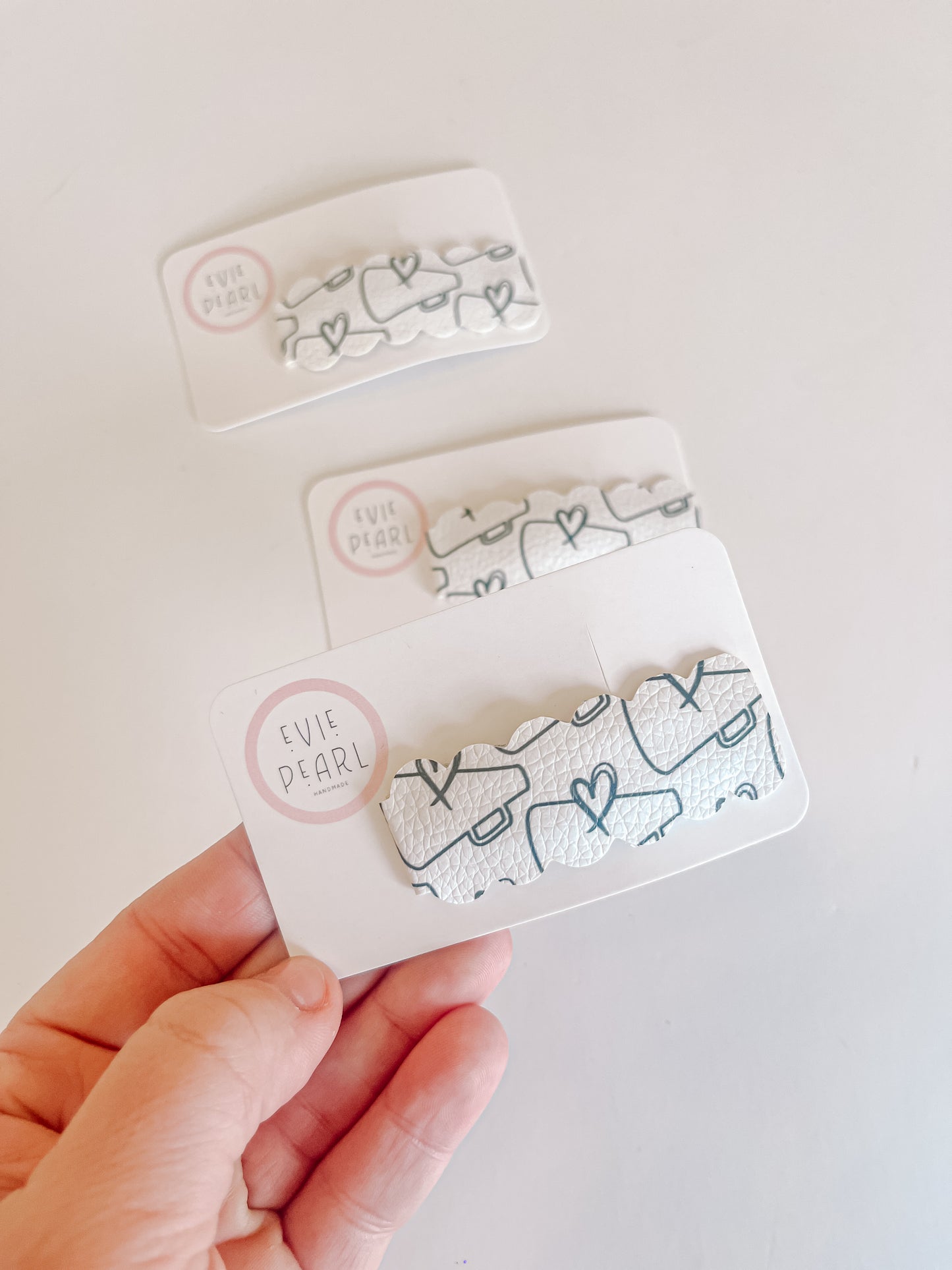 Cheer Leather Single Snap Clip