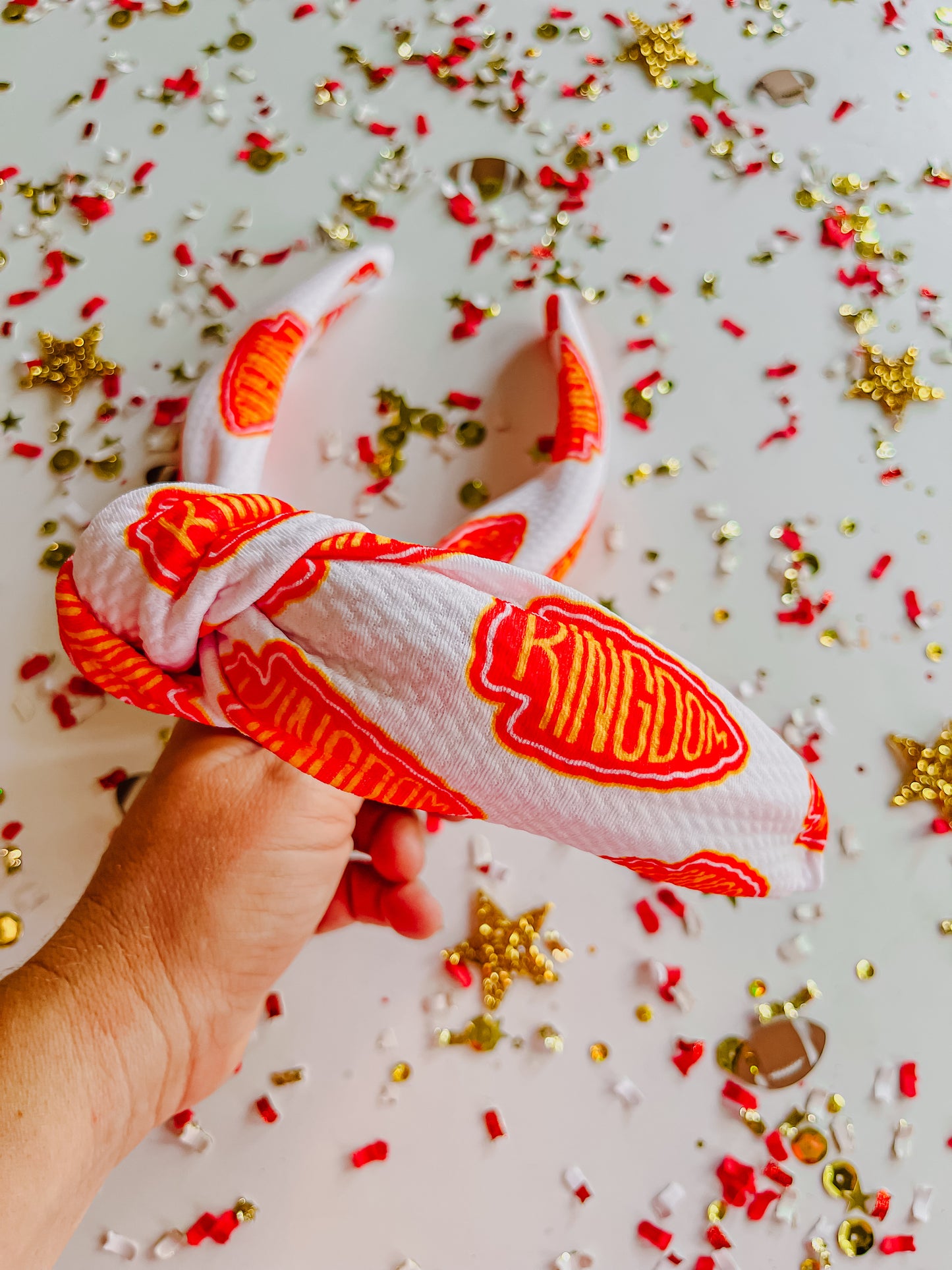 White Kingdom Knotted Headband for Girls and women