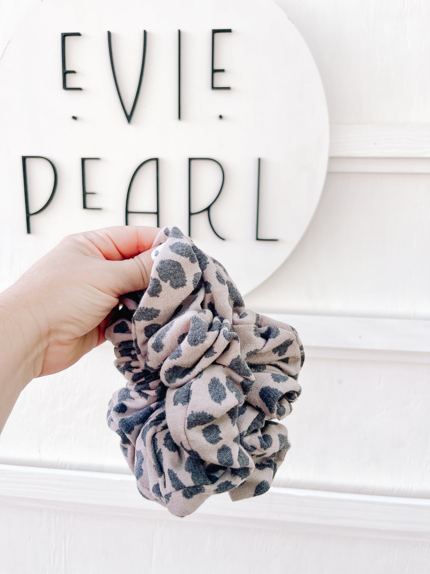 Washed Leopard Scrunchy for girls & women