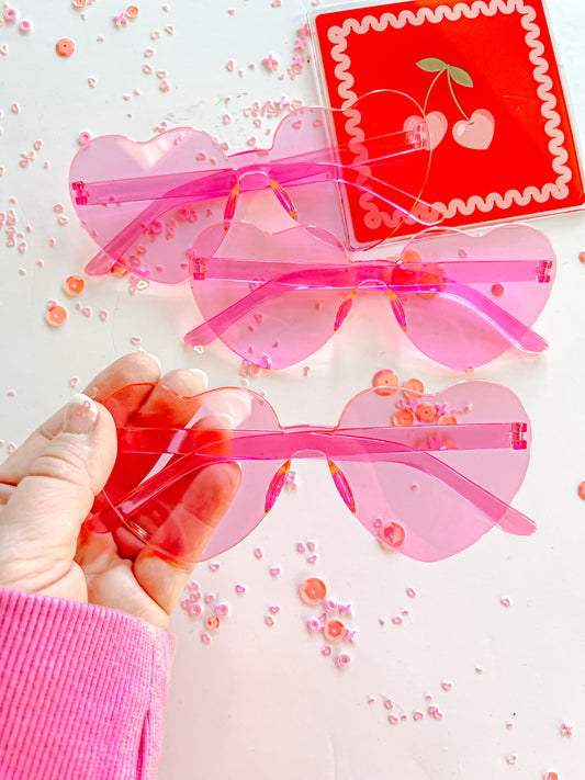 Pink Heart Sunnies- FREE WITH $10 or more purchase. Add ONLY ONE to Cart!🎀