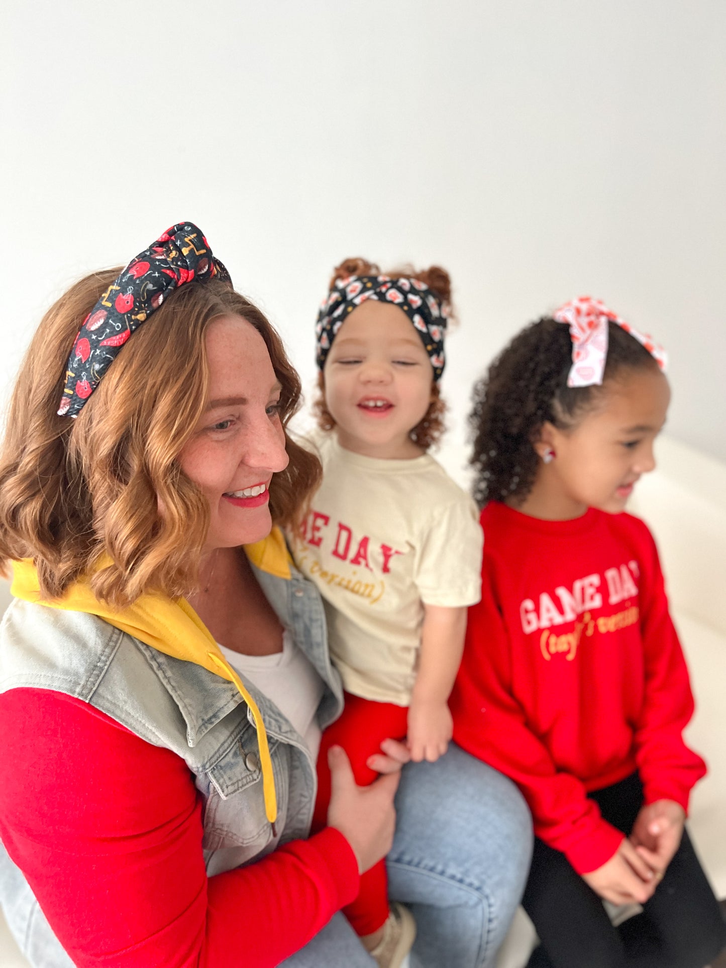 Red 87 arrowhead Twisted Turban for girls & women