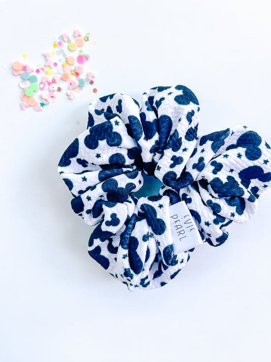 Black Mouse Head Regular Scrunchy