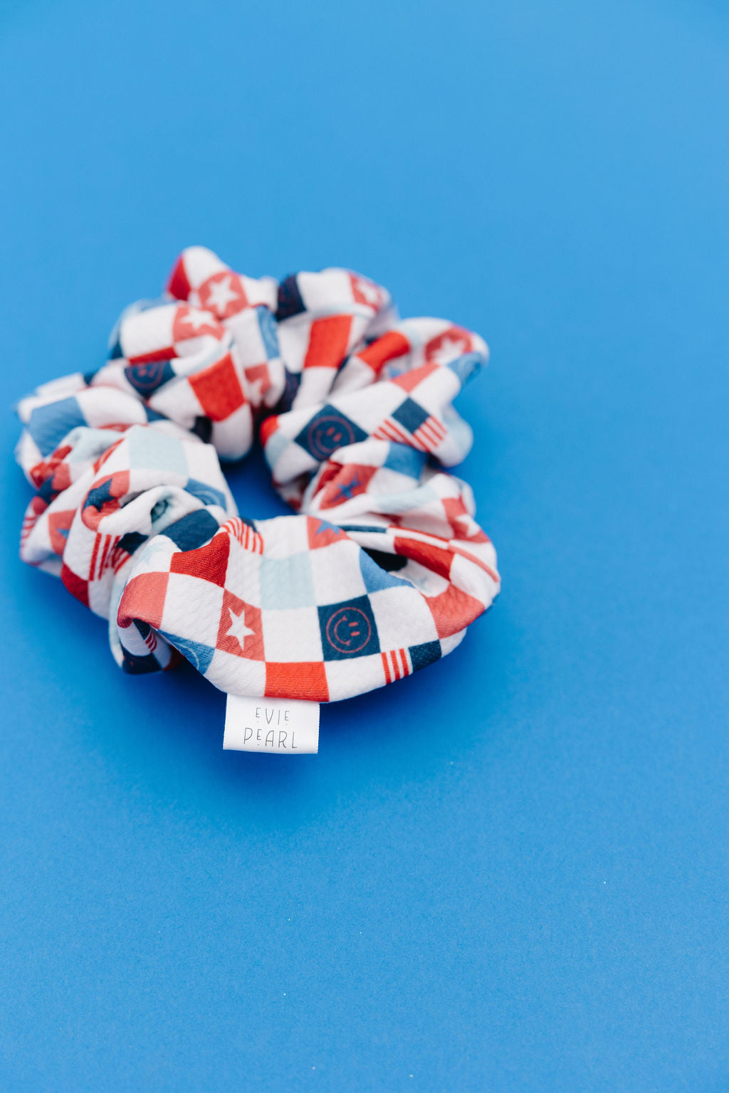 USA Checkered Regular Scrunchy