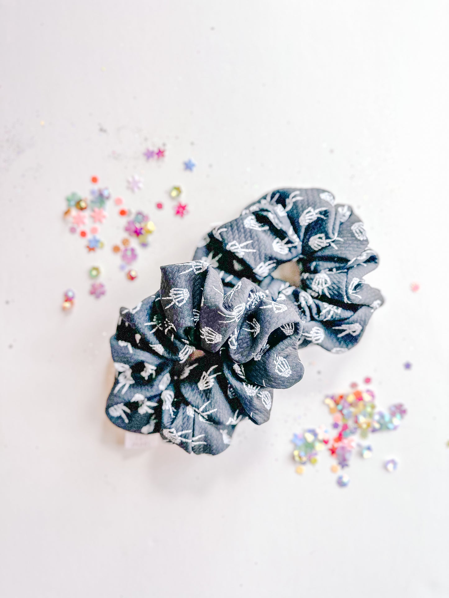 Peace Skellies Oversized Scrunchy