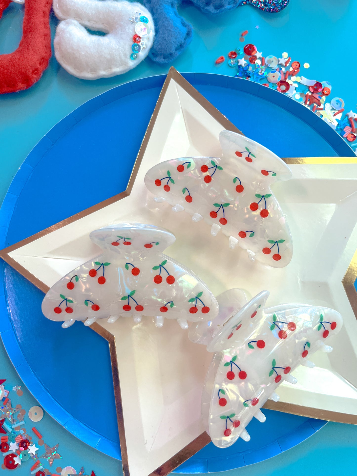 Cherry Medium Claw Clip