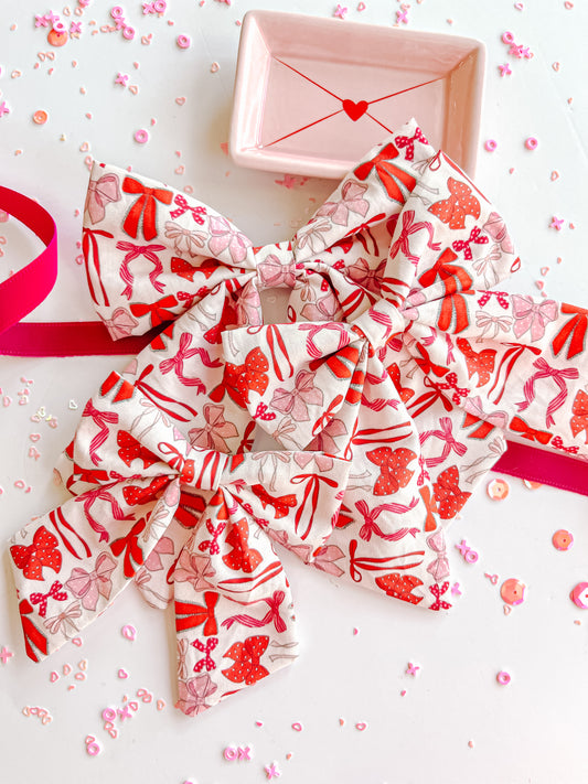 Valentine Bows on Bows Sailor Bow