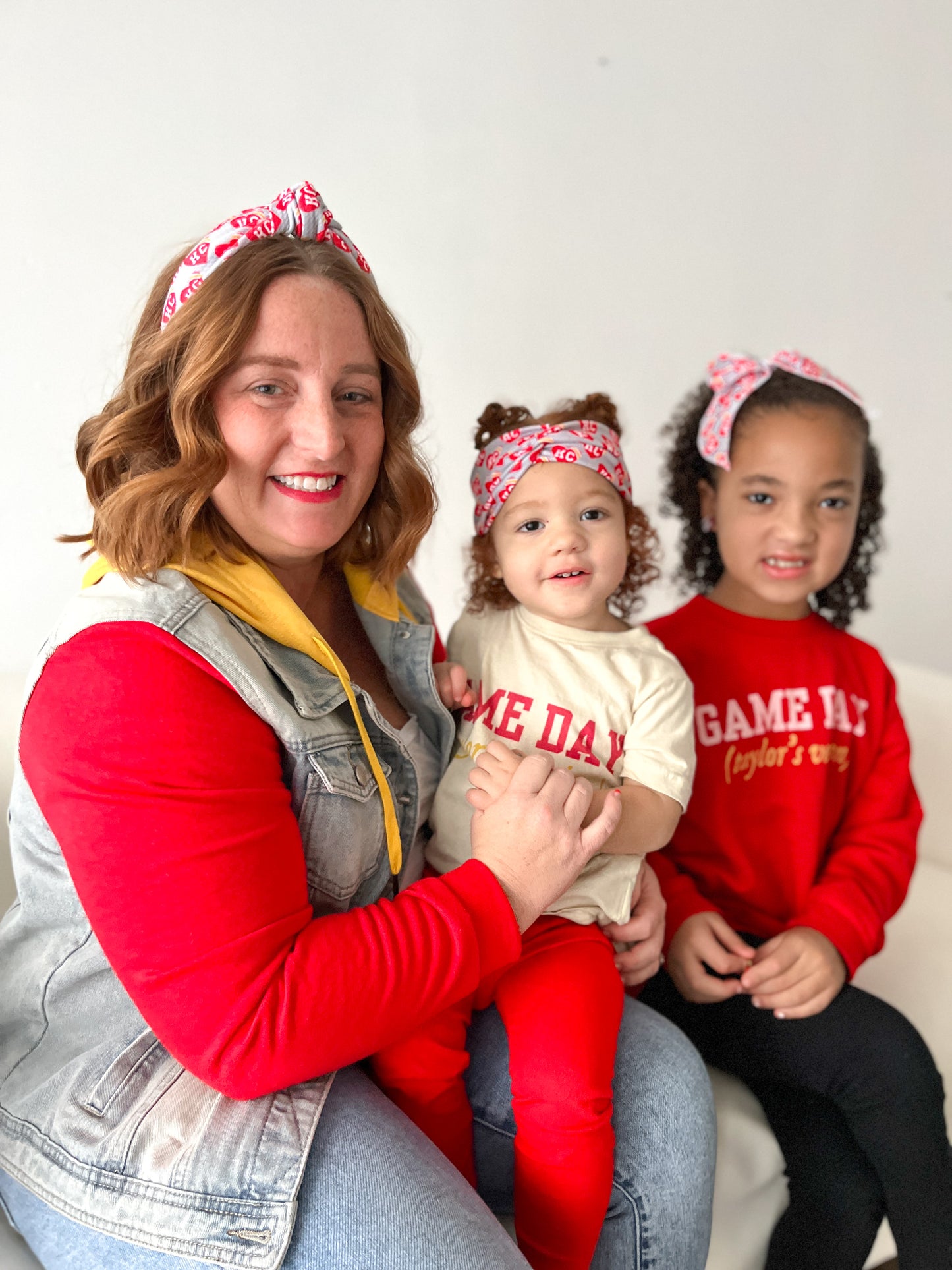 Red 87 arrowhead Twisted Turban for girls & women