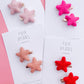 Hot Pink Star Pigtail Set