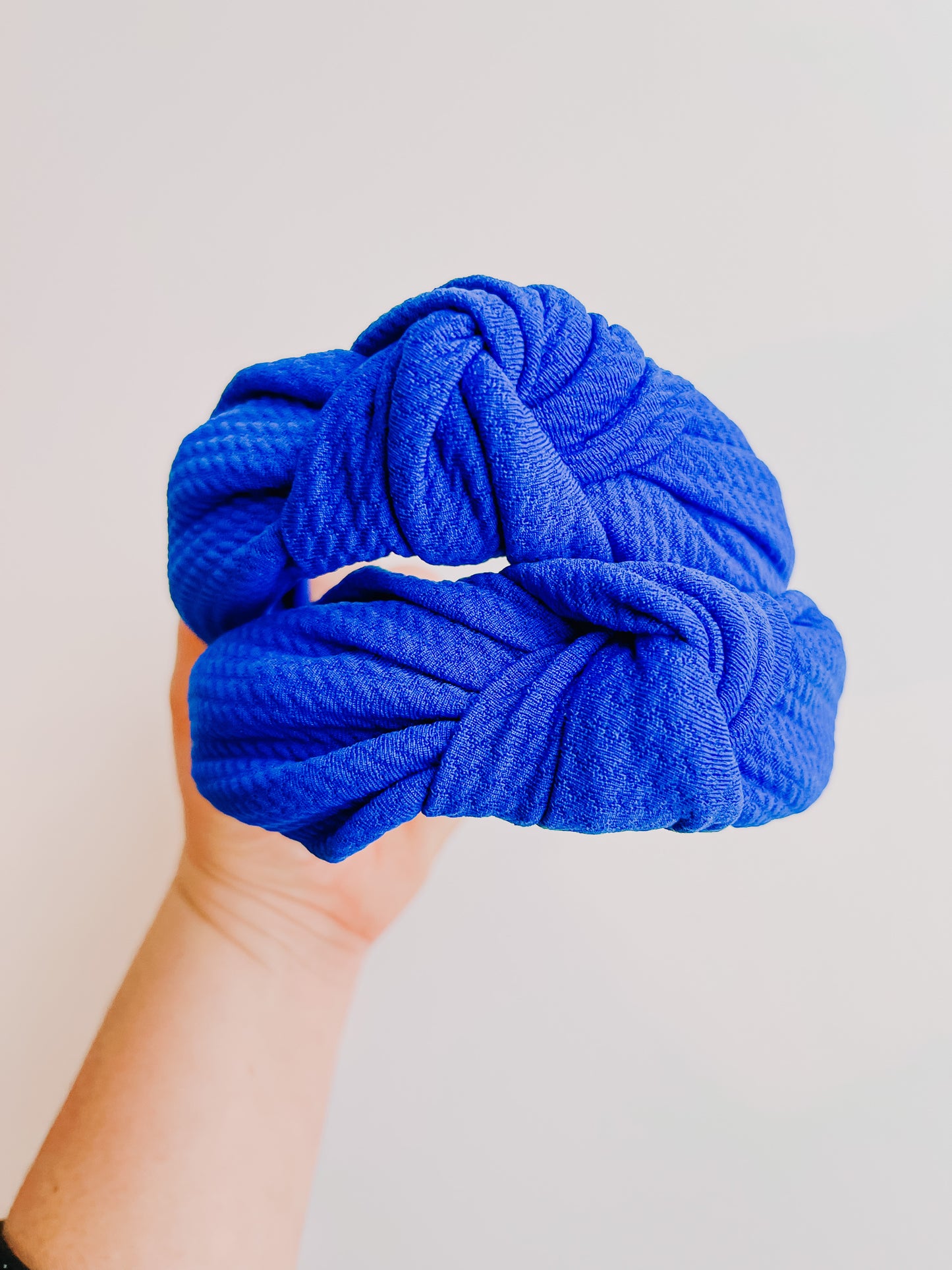 Royal Blue Knotted Headband for Girls & Women