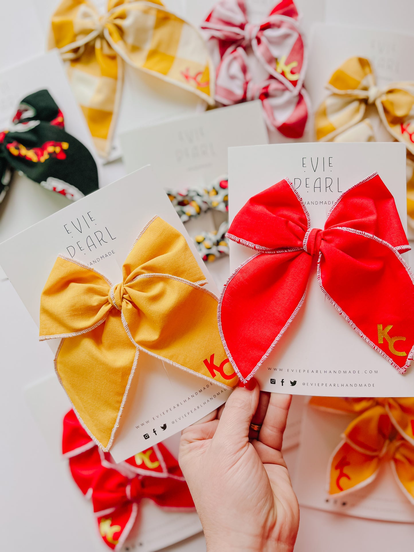 Red KC Oversized Bow