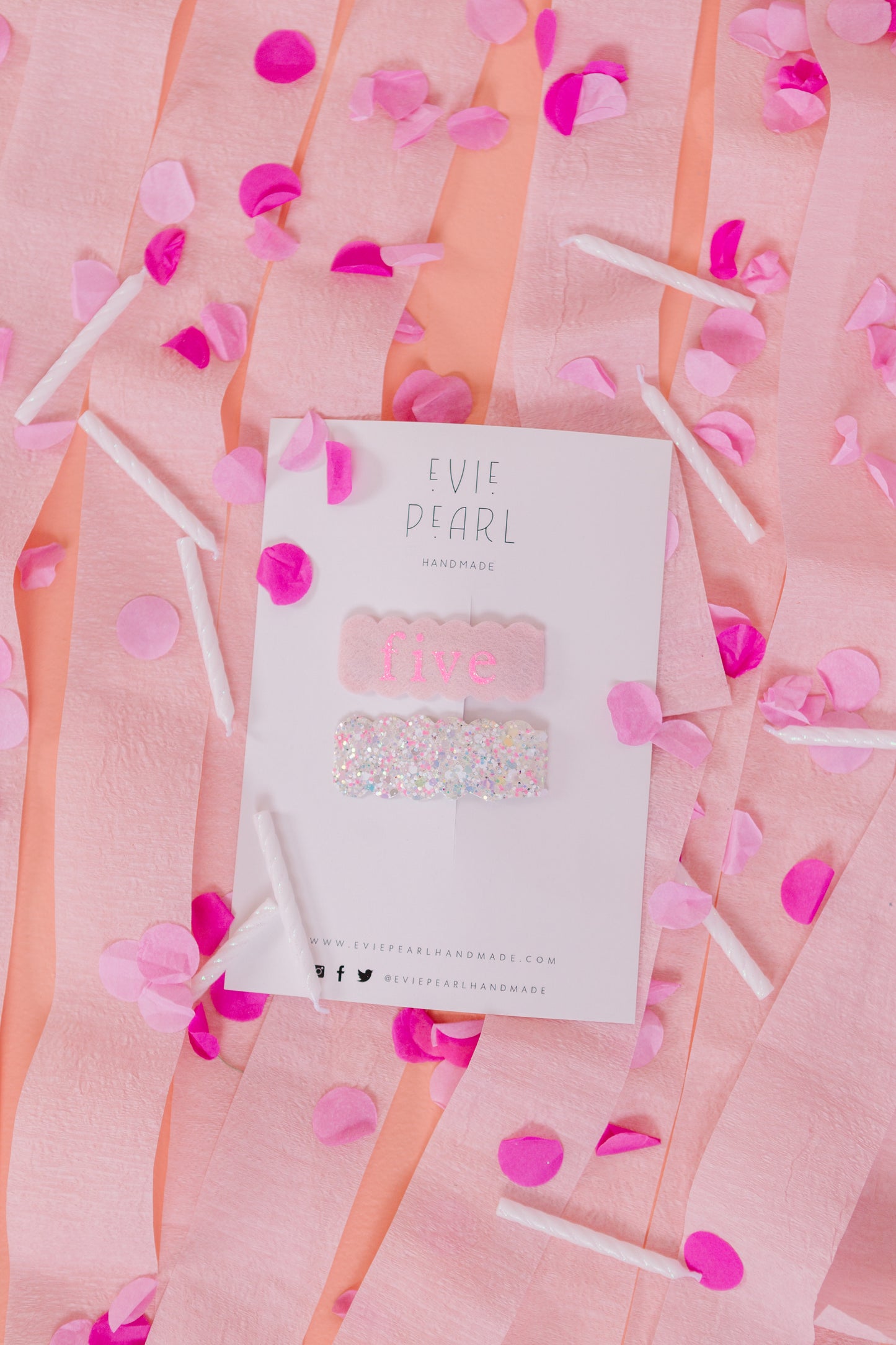 “One” Birthday Snap Clip Set