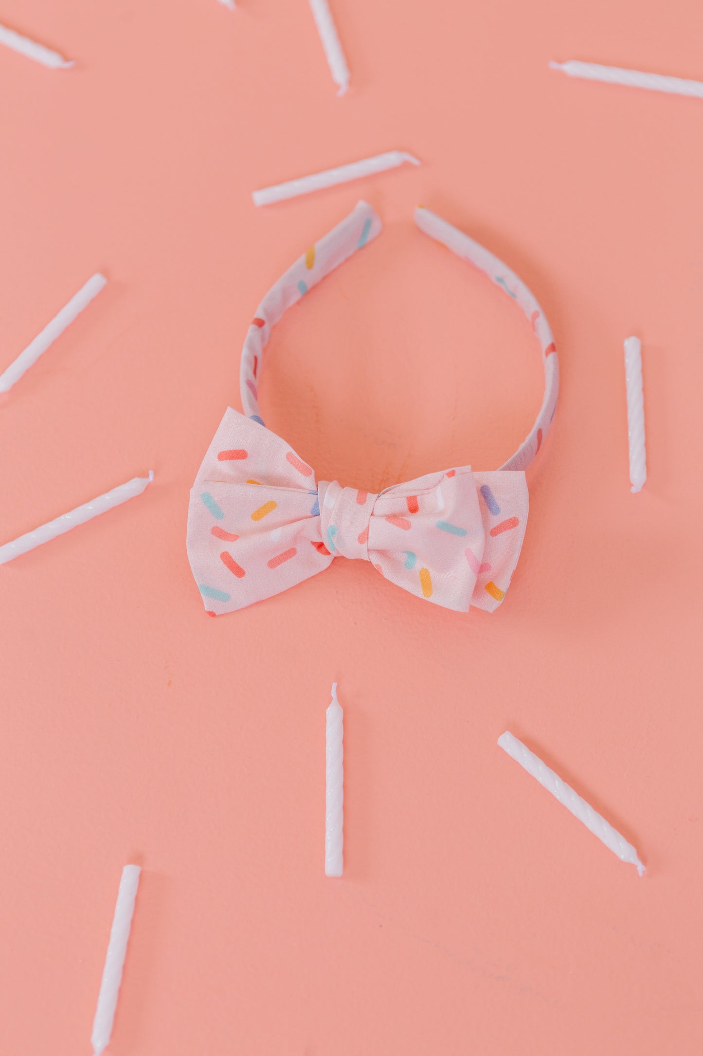 PREORDER: Pink Sprinkle Bow Headband