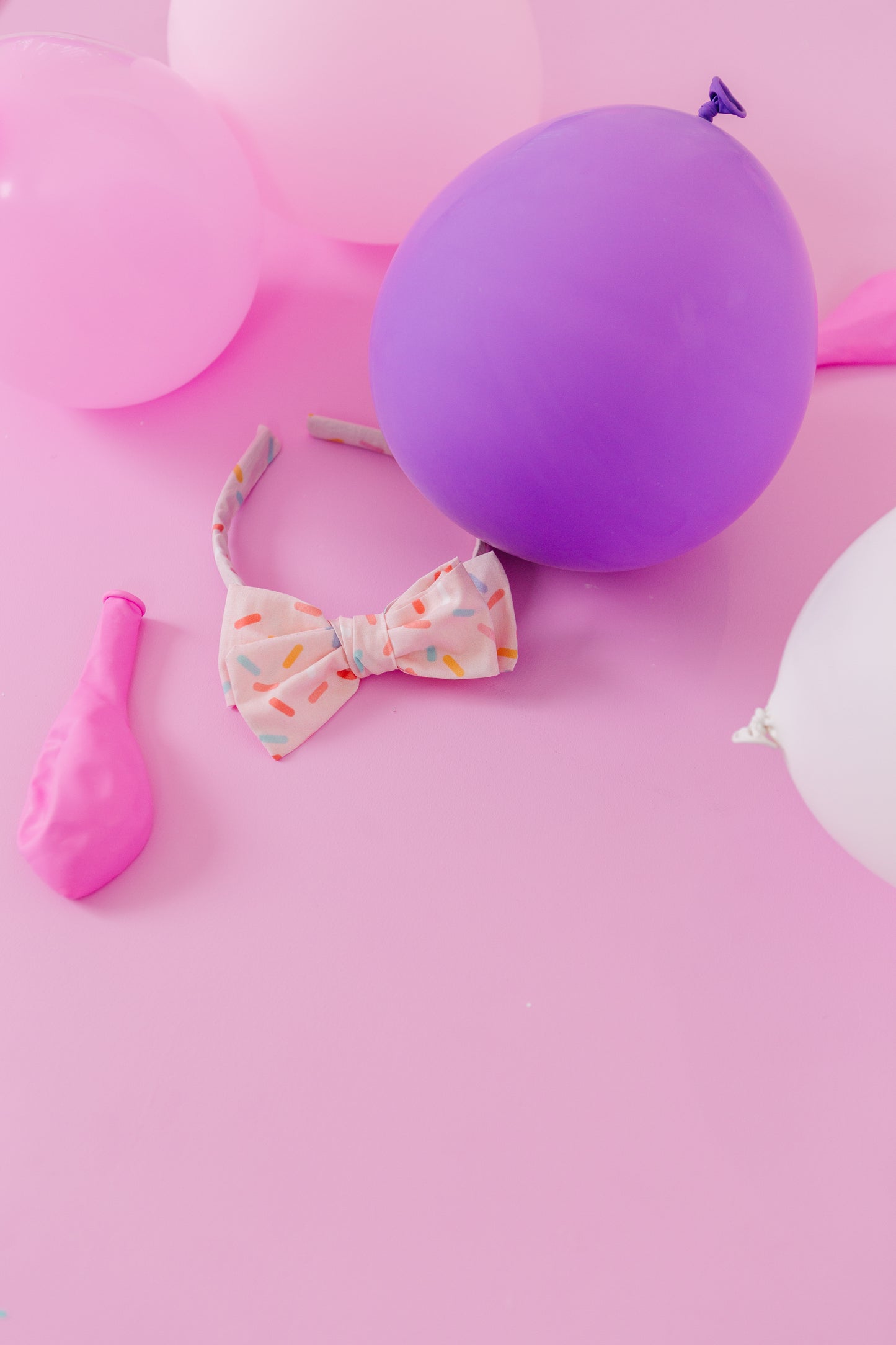 Pink Sprinkle Bow Headband