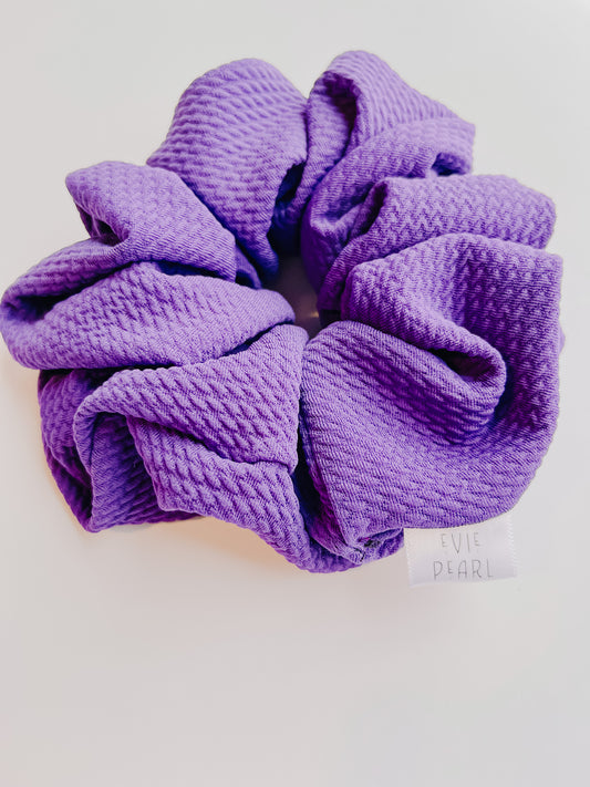 Oversized Purple Scrunchie