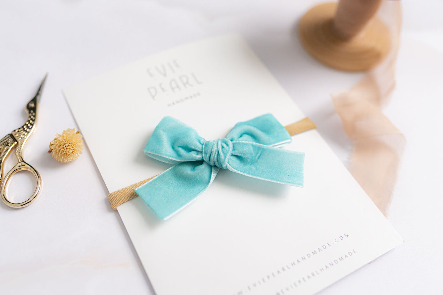 Classic Mini Velvet-Robin Blue