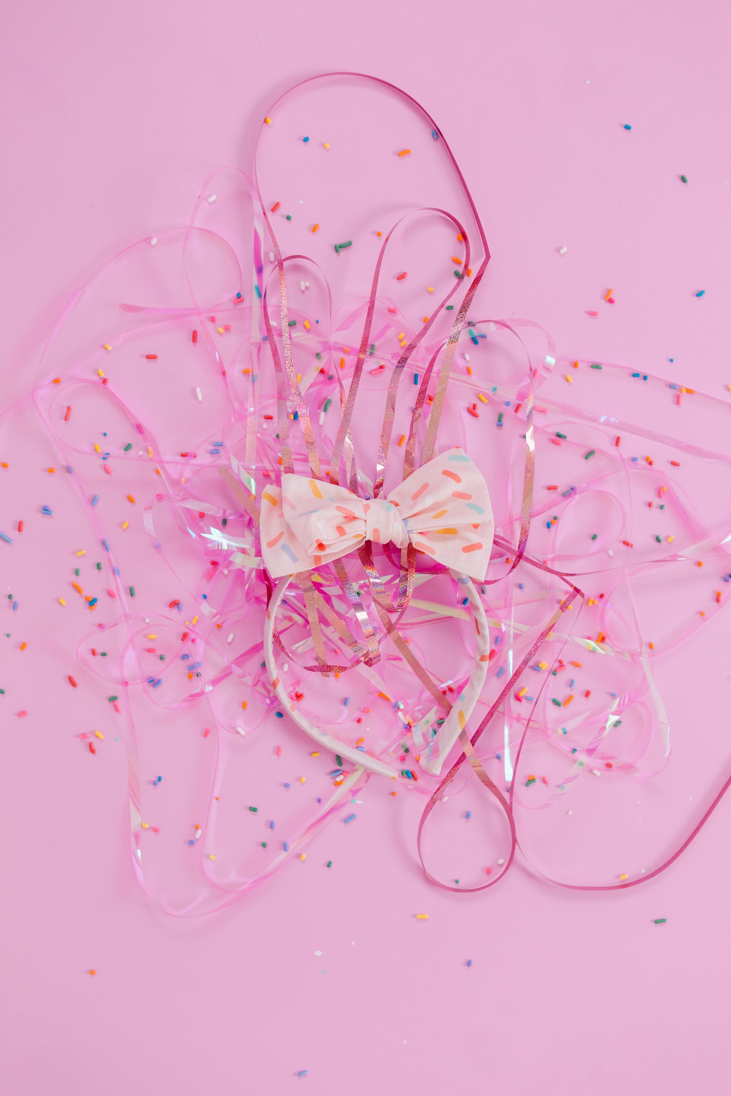 PREORDER: Pink Sprinkle Bow Headband