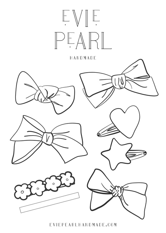 Evie Pearl Handmade Coloring Sheet