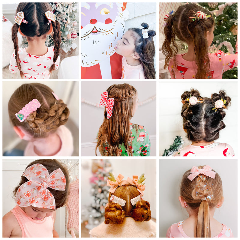 Whimsical Christmas HairStyles for Girls