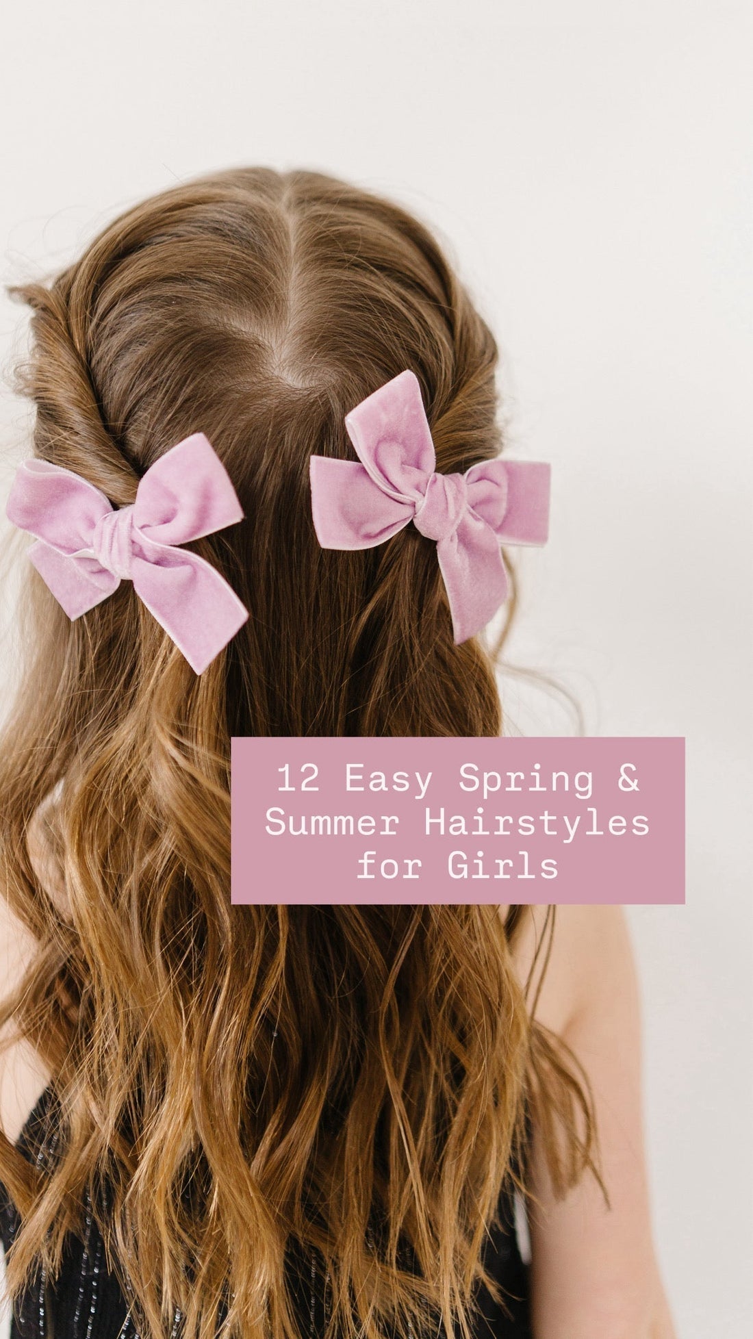 12 Easy Spring & Summer Hairstyles for Girls | Cute Bubble Braids, Pigtails, Bows & Snap Clip Hair Ideas