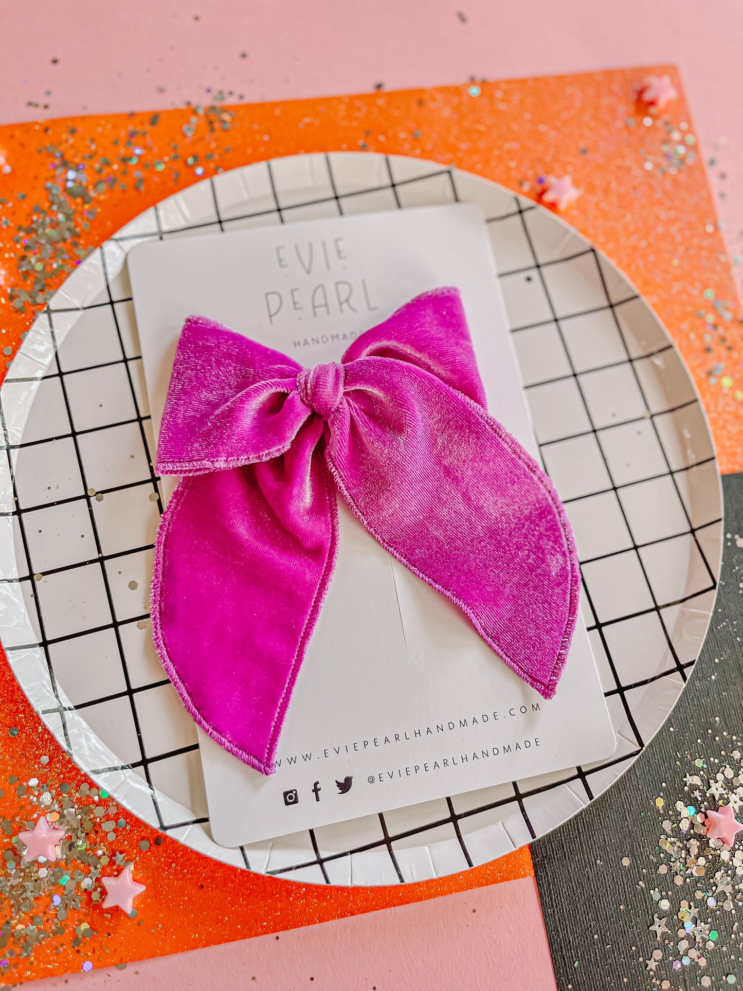 Plum Berry| Velvet Oversized Bow