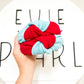 Teal & Red Colorblock Knotted Headband