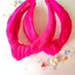 Hot Pink Flower Swiss Knotted Headband for Girls & Women