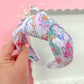Heirloom Daisy Patchwork Knotted Headband for girls & women