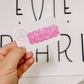 Pink Bubblegum Glitter Snap Clip