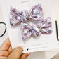 Pink Lilac| Small Ghost Cowboy Knot Bow Pigtails