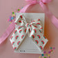 White Rainbow XL Pinwheel Bow