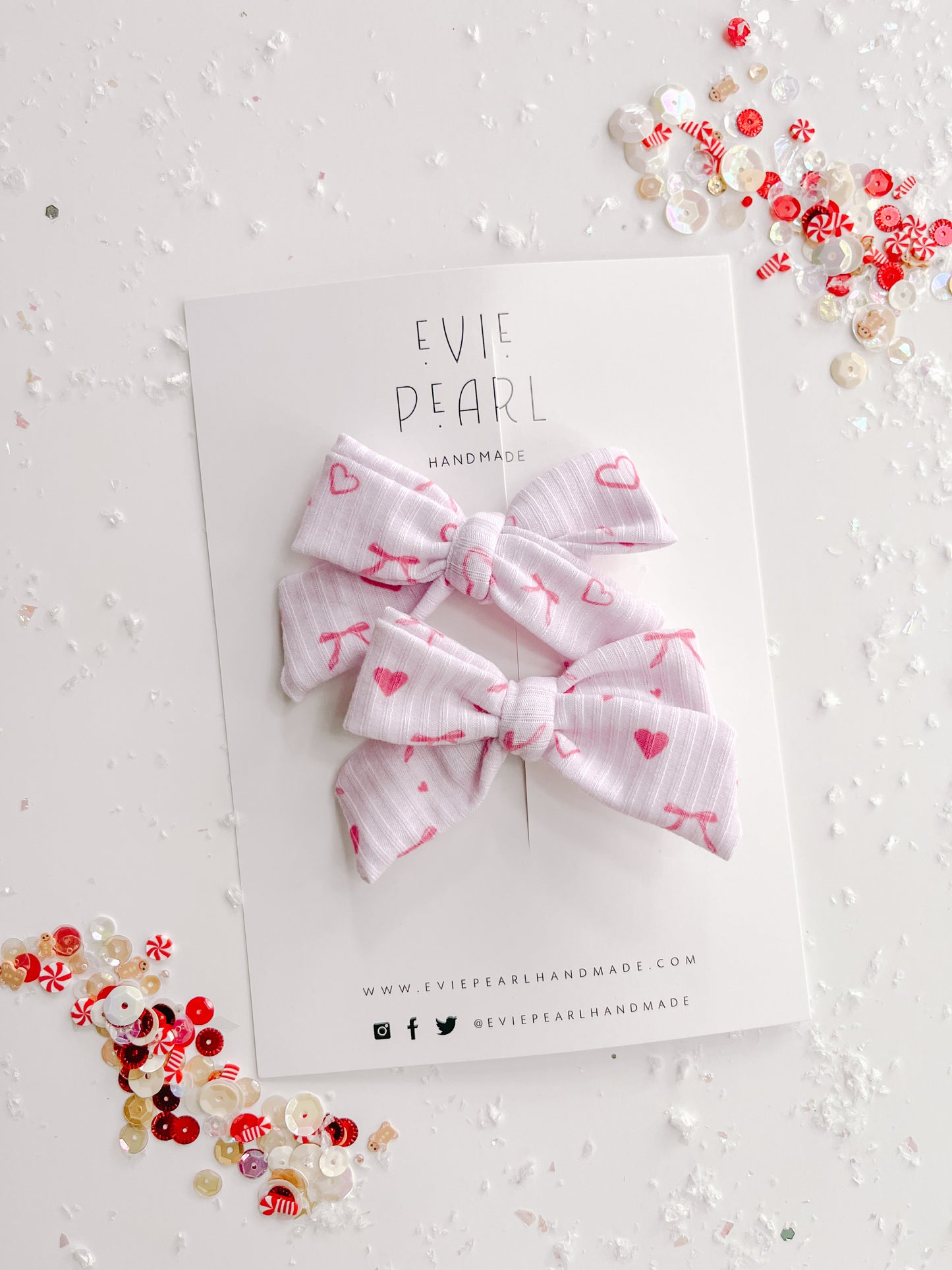 Pink Bows Medium Pinwheel Set