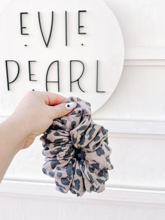 Washed Leopard Scrunchy for girls & women