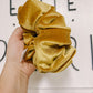 Gold Velvet Oversized Scrunchy