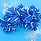 Blue White Stripe Kanas City Oversized Scrunchy