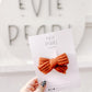 Rust Knit Hair Bow