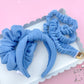 Azul Blue Ribbed Teacher Gift Set- Lanyard| Knotted Headband| Scrunchie