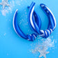 Blue White Stripe Kansas City Knotted Headband Girls & Women