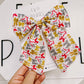 White| Red Gold Bows Sailor Bow