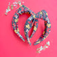 Kansas City Black Bows Knotted Headband for Girls & Women