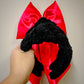 Black Sherpa Knotted Headband for Girls & Women